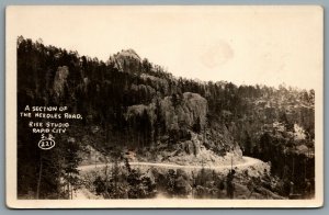 Postcard RPPC c1920s Rapid City SD Section of The Needles Road Rise Studio Photo