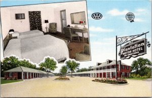 Linen Postcard Plantation Motor Hotel in New Orleans, Louisiana~137548