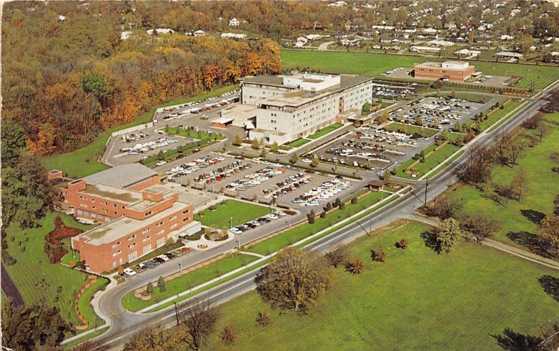 Kettering Ohio 1960s Postcard Aerial View Kettering Medical Center