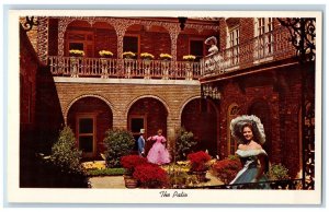 c1960's The Patio Mobile Azalea Trail Maids Alabama AL Unposted Couple Postcard