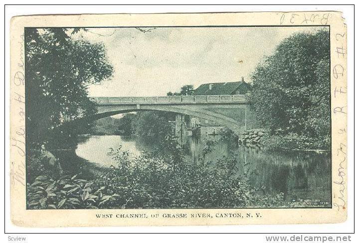 West Channel of Grasse River, Canton, New York, PU-1907