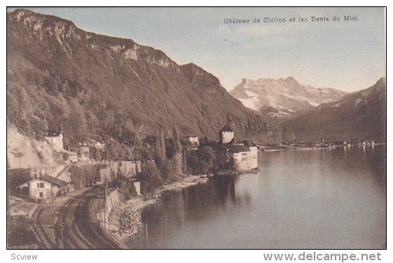 CHATEAU DE CHILLON, Vaud, Switzerland; Dents du Midi, 00-10s