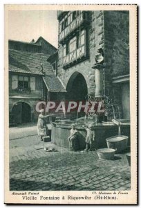 Riquewihr - Old Fountain - Old Postcard