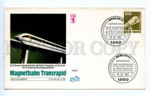 418703 GERMANY BERLIN 1982 stamp 3M Magnetic Railway industry technology SPACE 