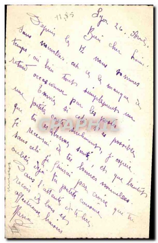 Old Postcard (hand drawing) Flowers Muguet