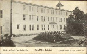 LaPark La Park PA Main Office Bldg c1910 Postcard rpx