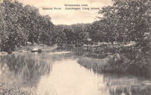 Long Island New York Nassau Point, Winneweta Inlet, Cutchogue, Vintage PC U17951