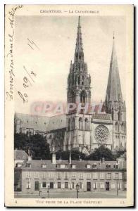 Postcard Old Chartres The Cathedral