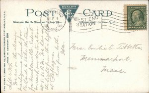 Casco Bay Maine ME Lighthouse 1900s-10s Postcard