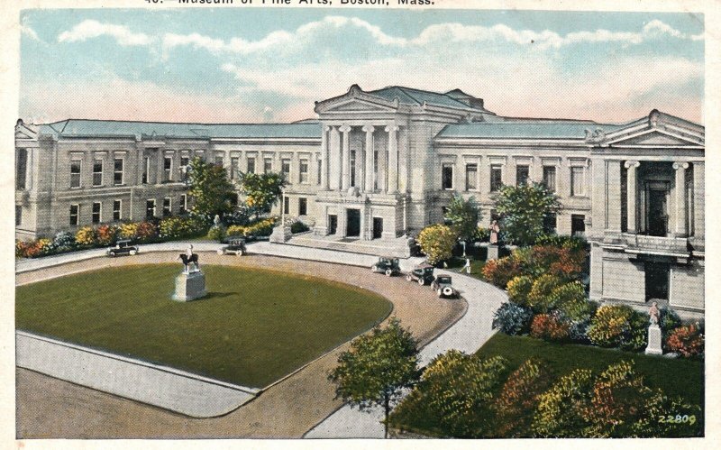 Vintage Postcard Museum Of The Arts Boston Massachusetts MA United Art Co. Pub.