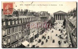 Old Postcard Paris Royale Street and Magdalen