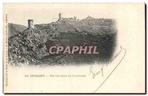 Creuse Crozant Old Postcard views of the confluence Ruins