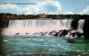 New York Niagara Falls American falls From Canada 1917
