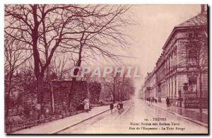  Vintage Postcard Trier Kaiser Strasse put Rothen Turm Rue of I Emperor the Red 