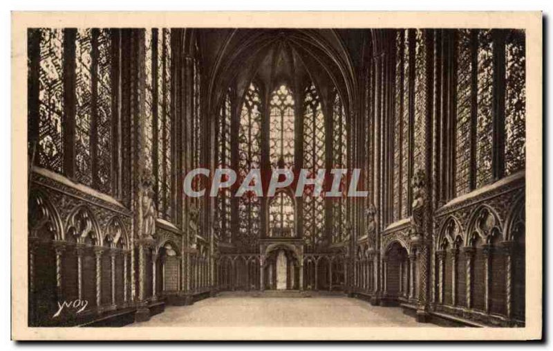 Old Postcard Paris Sainte Chapelle