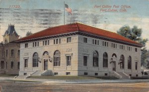 J80/ Fort Collins Colorado Postcard c1910 U.S. Post Office 273