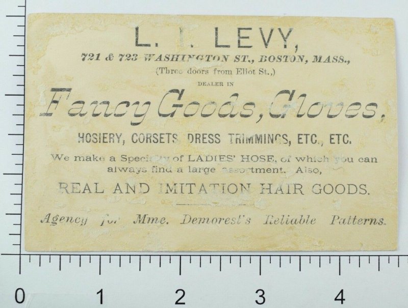 1879 L. L Levy Fancy Goods Real & Imitation Hair Goods Lovely Girl Curls P67