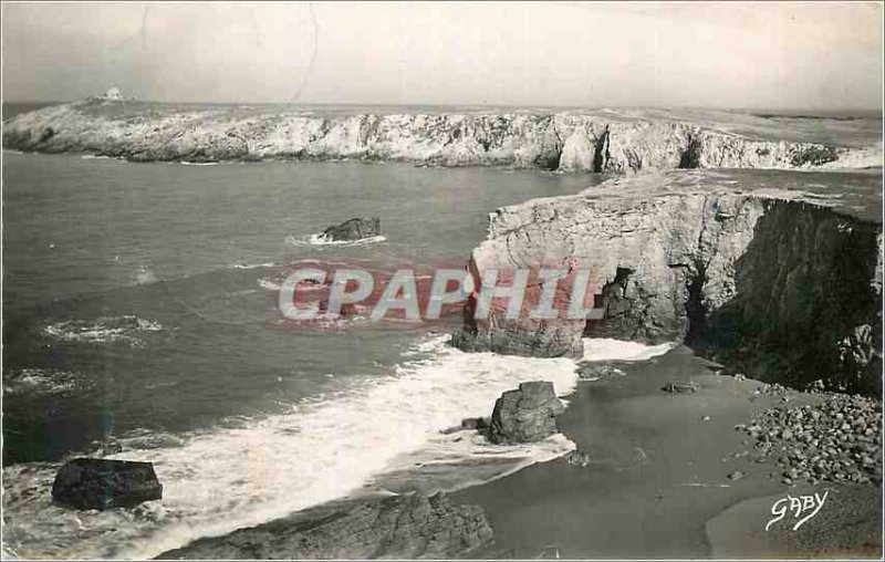 Postcard Modern Prequile of Quiberon White Bridge Arch and Point of Observatory