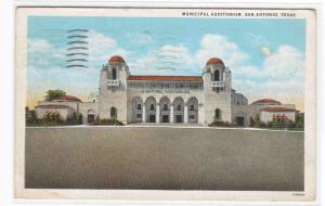 Municipal Auditorium San Antonio Texas 1928 postcard