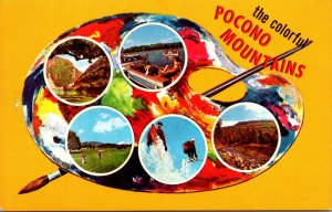Pennsylvania Greetings From The Colorful Poconos Multi View