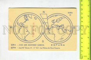 466964 1979 year Spain Canary Islands Las Palmas radio QSL card to USSR