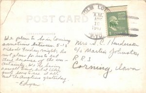 F83/ Holm Lodge Wyoming Postcard RPPC Deer Family Quarrel