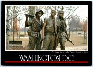 M-49701 Vietnam Memorial Three Service Men Washington D C