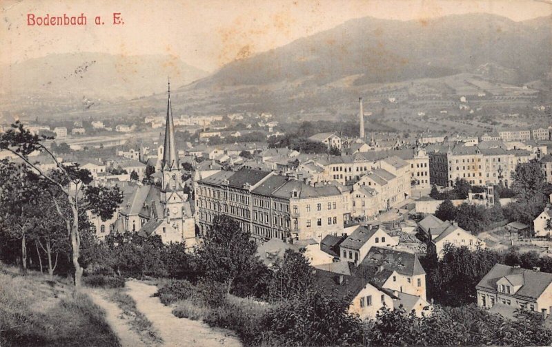CZECH REPUBLIC~BODENBACH a E ~1909 PHOTO POSTCARD