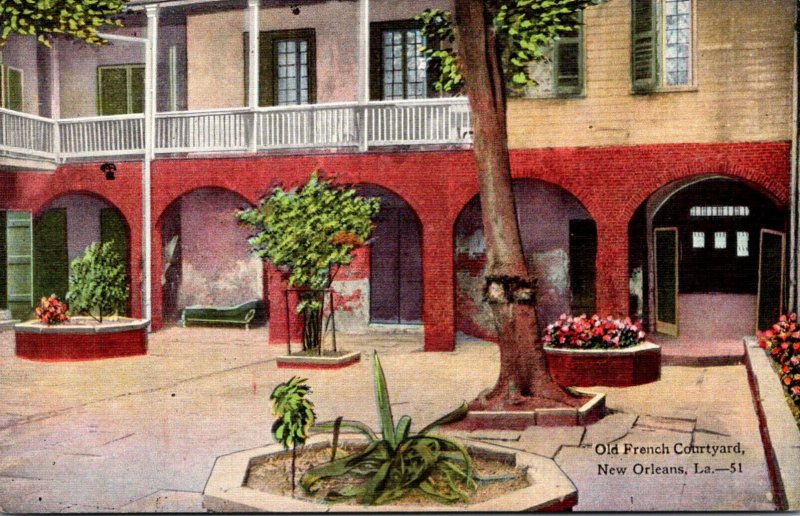 Louisiana New Orleans Old French Courtyard