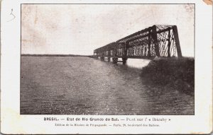 Brazil Etat de Rio Grande do Sul Pont sur l'Ibicuhy Postcard C253