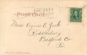 c1906 Postcard; Electric Tower & Post Office, San Jose CA Santa Clara County