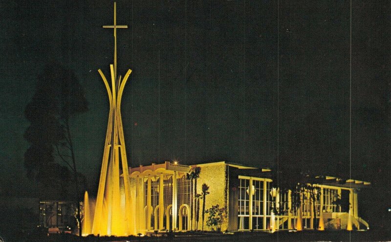 USA EL Dorado Park Church Long Beach California Vintage Postcard 07.49