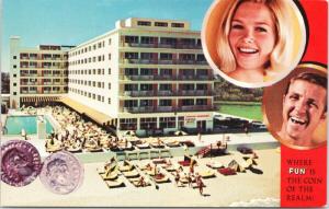 The Twelve Caesars Miami Beach Florida FL Postcard E47 UNUSED