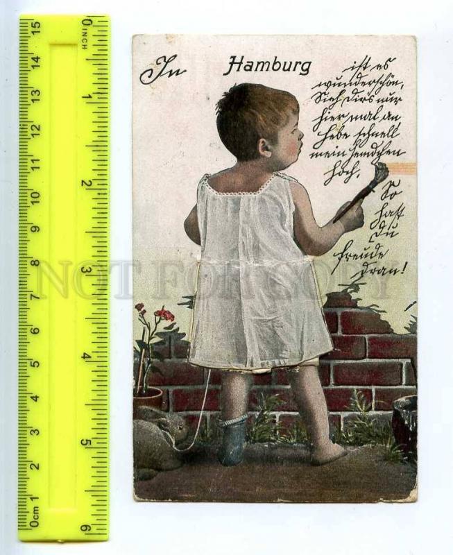 241883 GERMANY HAMBURG painter Old postcard w/ 10 views RPPC