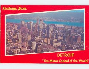 Pre-1980 CAPTION - MOTOR CAPITAL OF THE WORLD IN BIG LETTERS Detroit MI A4348