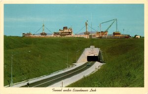 Eisenhower Lock, St. Lawrence River Seaway, Power Development project, Postcard