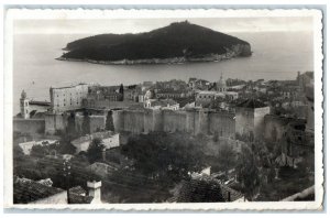 Dalmatia Croatia RPPC Photo Postcard Dubrovnik-Raguse c1930's Vintage Posted