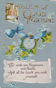 Emblem Of Good Fortune For Happiness Health and Luck 1912