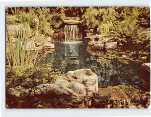 Postcard The Rock Garden, Pool And Stream, Kensington Roof Gardens, England