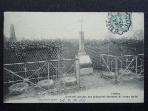 France CROISSY Derniers vestiges des executions capitales c1905 Postcard