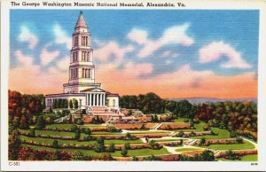 The George Washington Masonic National Memorial Alexandria Virginia Linen C089