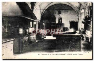 Old Postcard Convent of the Grande Chartreuse The Kitchen