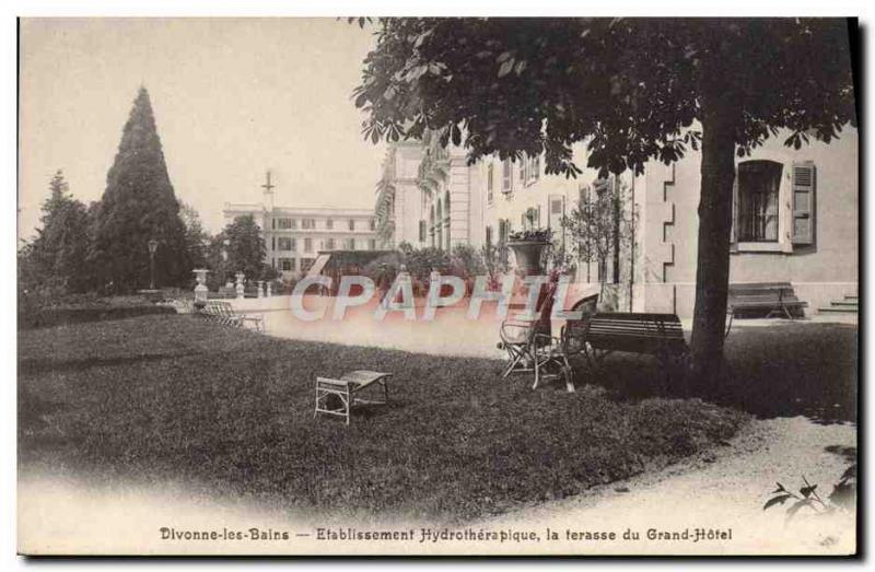 Old Postcard Cures Divonne Les Bains The establishment hydrotherapy Ferasse D...