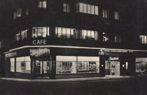 Cafe Kristine Aalborg Vesterbro Denmark Real Photo Old POstcard