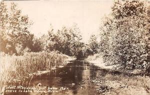 LAKE TASCA MINN INFANT MISSISSIPPI RIVER  BELOW SOURCE REAL PHOTO POSTCARD c1926