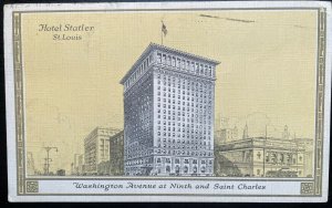 Vintage Postcard 1939 Hotel Statler, Washington Avenue, St. Louis, Missouri (MO)