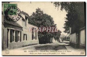 Old Postcard Barbizon Grande Rue Atelier Du Peintre JF Millet