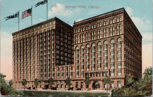 Congress Hotel Chicago IL Illinois c1914 Postcard E94