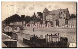 Old Postcard Chateau Laval and Mayenne