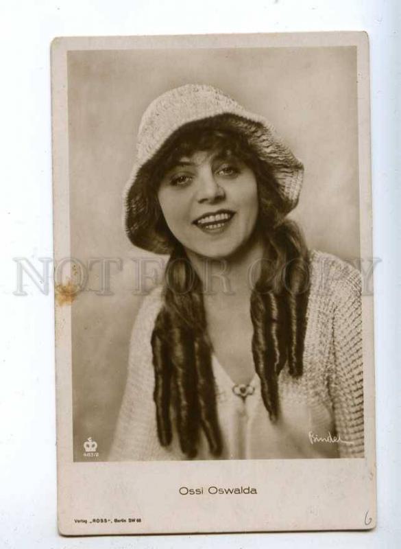 193354 Ossi OSWALDA Long Hair MOVIE Actress Old PHOTO BINDER